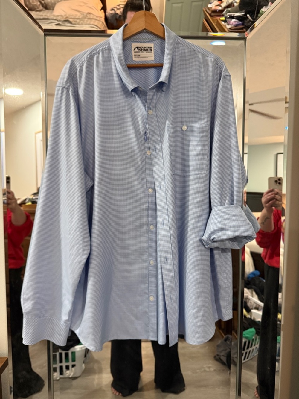 Mountain Khakis - Light Blue Micro-Check Button-Down Shirt